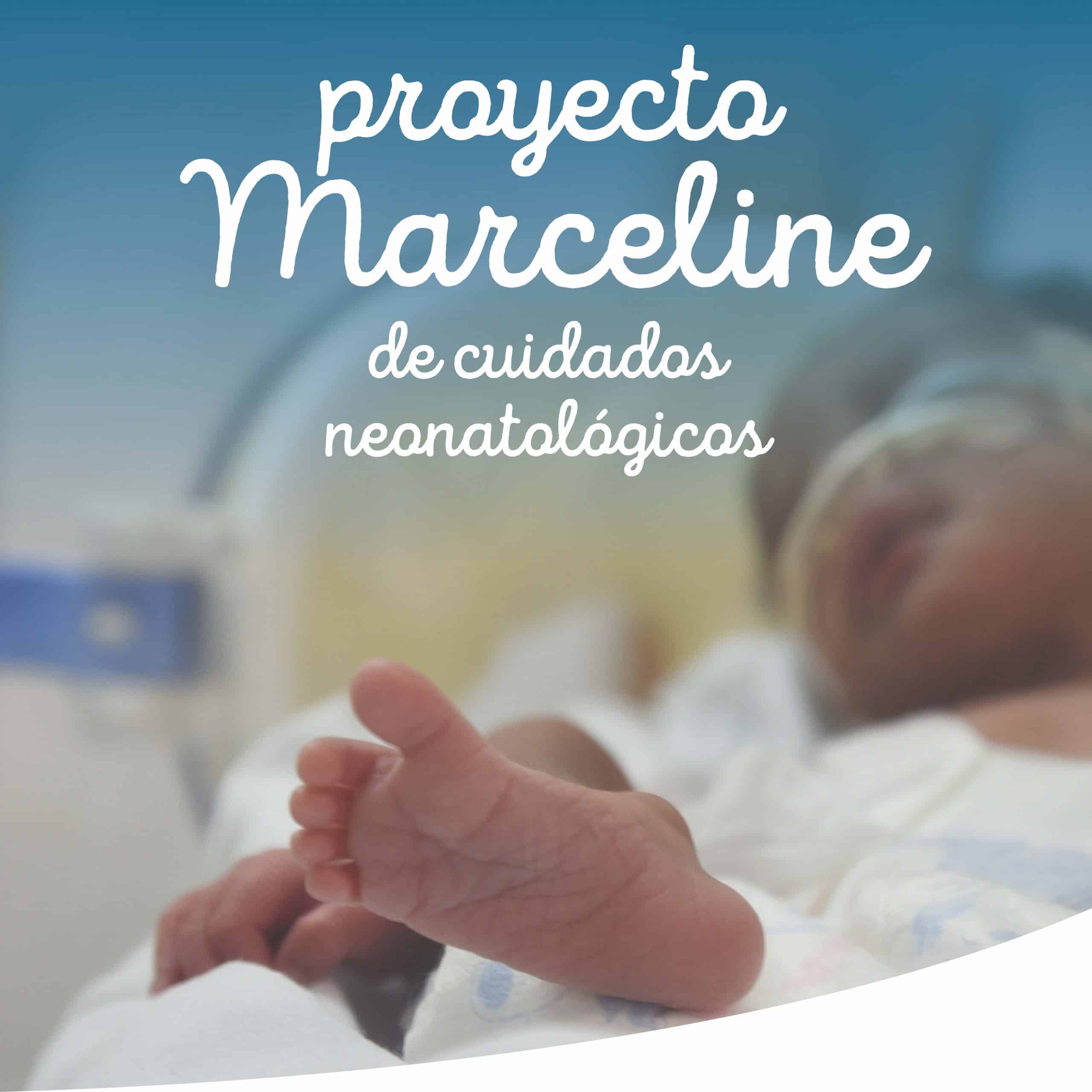 Newborn child in care thanks to Marcellin's project