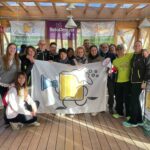 El evento comenzó a las 9:00 de la mañana con decenas de corredores trayendo sus bolsas con alimentos